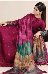 Iris By Jazmin Unstitched  Lawn Embroidered 3 Piece Suit -JZIRSLXL-02-Summer Collection