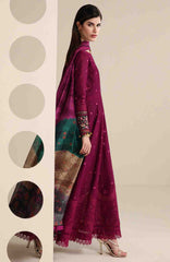 Iris By Jazmin Unstitched  Lawn Embroidered 3 Piece Suit -JZIRSLXL-02-Summer Collection