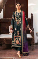 Shahkaar By Jazmin Unstitched Lawn Embroidered 3 Piece Suit - JZSHKL-03- Summer Collection