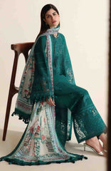 Iris By Jazmin Unstitched  Lawn Embroidered 3 Piece Suit -JZIRSLXL-03-Summer Collection