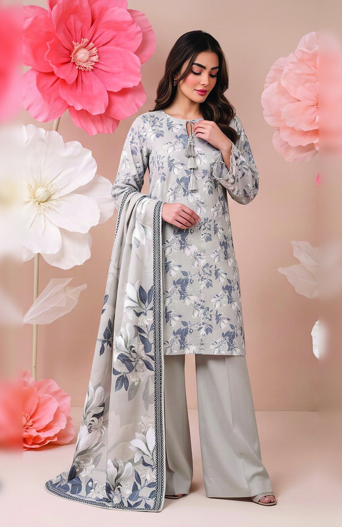 Salina Digital Printed Vol-4 by Regalia Textile Unstitched Linen Printed 3 Piece Suit- RGLSLNV4-04- Winter Collection