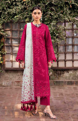 Shahkaar By Jazmin Unstitched Lawn Embroidered 3 Piece Suit - JZSHKL-04- Summer Collection