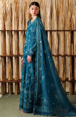 Eid Lawn By Baroque Unstitched Lawn Embroidered 3 Piece Suit - BRQELXL-04- Summer Collection