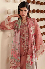 Iris By Jazmin Unstitched  Lawn Embroidered 3 Piece Suit -JZIRSLXL-04-Summer Collection