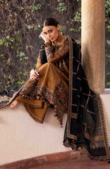 Shahkaar By Jazmin Unstitched Lawn Embroidered 3 Piece Suit - JZSHKL-05- Summer Collection