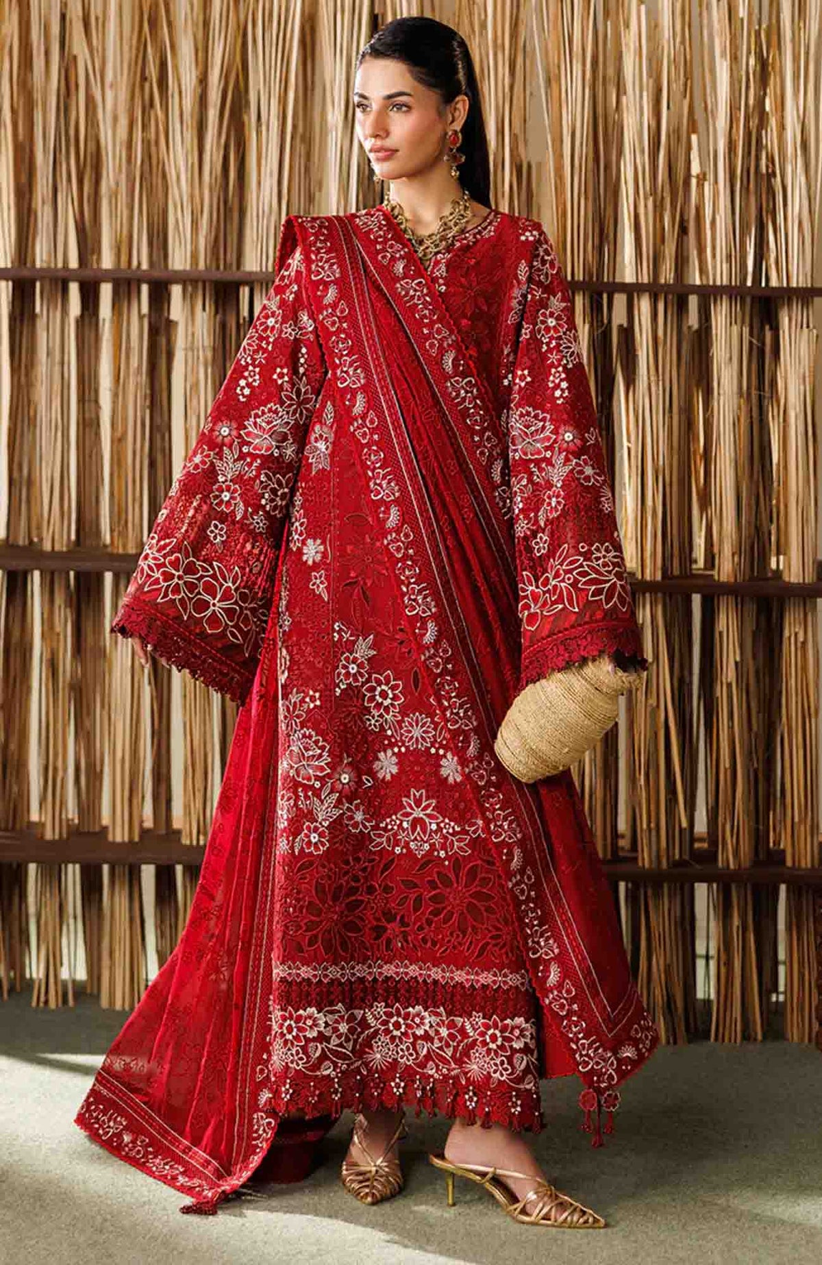 Eid Lawn By Baroque Unstitched Lawn Embroidered 3 Piece Suit - BRQELXL-05- Summer Collection