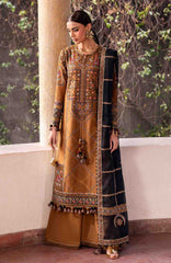 Shahkaar By Jazmin Unstitched Lawn Embroidered 3 Piece Suit - JZSHKL-05- Summer Collection