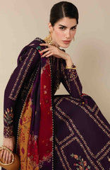 Iris By Jazmin Unstitched  Lawn Embroidered 3 Piece Suit -JZIRSLXL-06-Summer Collection
