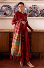 Shahkaar By Jazmin Unstitched Lawn Embroidered 3 Piece Suit - JZSHKL-06- Summer Collection