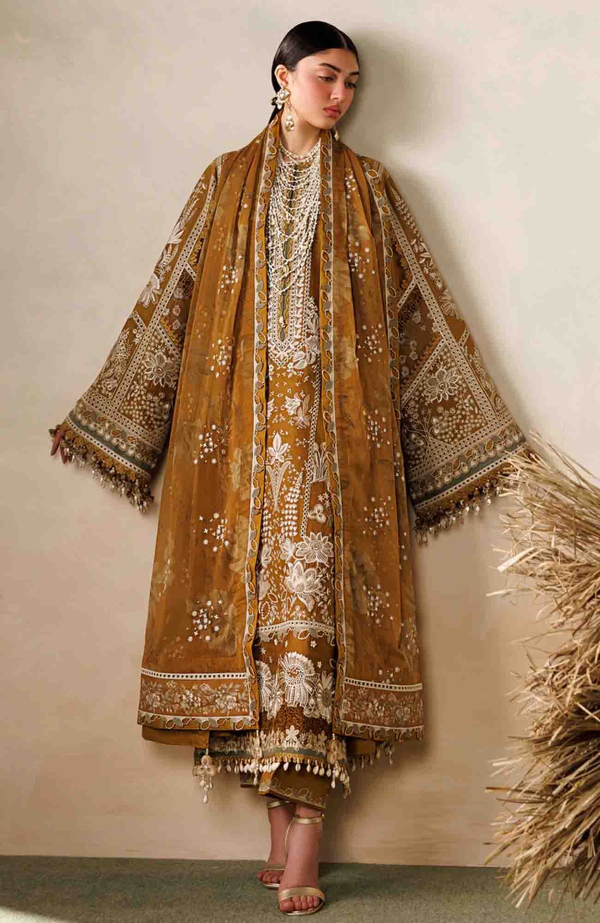 Eid Lawn By Baroque Unstitched Lawn Embroidered 3 Piece Suit - BRQELXL-07- Summer Collection