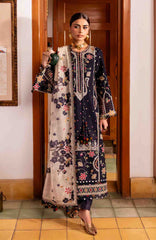 Shahkaar By Jazmin Unstitched Lawn Embroidered 3 Piece Suit - JZSHKL-07- Summer Collection