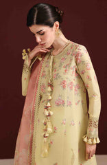Iris By Jazmin Unstitched  Lawn Embroidered 3 Piece Suit -JZIRSLXL-07-Summer Collection