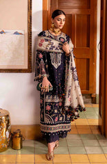 Shahkaar By Jazmin Unstitched Lawn Embroidered 3 Piece Suit - JZSHKL-07- Summer Collection