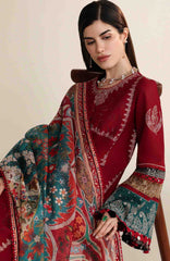 Iris By Jazmin Unstitched  Lawn Embroidered 3 Piece Suit -JZIRSLXL-08-Summer Collection