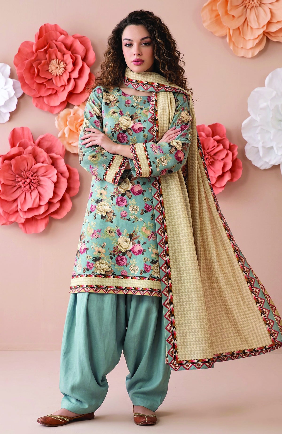 Salina Digital Printed Vol-4 by Regalia Textile Unstitched Linen Printed 3 Piece Suit- RGLSLNV4-10- Winter Collection