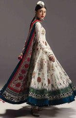 Anarkali by Zara Shahjahan Unstitched Lawn Embroidered 3 Piece Suits - ZSJAKILXL-10- Mehruba-  Summer Collection