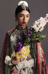 Anarkali by Zara Shahjahan Unstitched Lawn Embroidered 3 Piece Suits - ZSJAKILXL-10- Mehruba-  Summer Collection