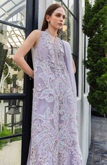 Luxury Lawn Eid II By Maria B Unstitched Lawn Embroidered 3 Piece Suit - MBEDIILXL-12- Summer Collection