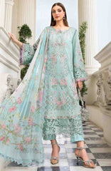 Luxury Lawn Eid II By Maria B Unstitched Lawn Embroidered 3 Piece Suit - MBEDIILXL-15- Summer Collection