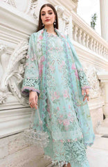Luxury Lawn Eid II By Maria B Unstitched Lawn Embroidered 3 Piece Suit - MBEDIILXL-15- Summer Collection