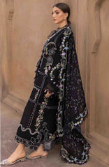 Flow Luxury by Crimson Unstitched Lawn Embroidered 3 Piece Suits -CRMFLXL-1A - Floral Serenity -  Summer Collection