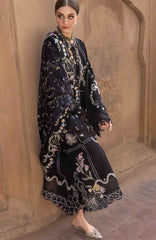 Flow Luxury by Crimson Unstitched Lawn Embroidered 3 Piece Suits -CRMFLXL-1A - Floral Serenity -  Summer Collection