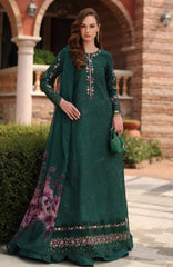 Noor Laserkari By Sadia Asad Unstitched Lawn Embroidered 3 Piece Suit - NSAHSL-1A-Sorina- Summer Collection