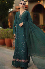 Noor Laserkari By Sadia Asad Unstitched Lawn Embroidered 3 Piece Suit - NSAHSL-1A-Sorina- Summer Collection
