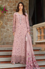 Noor Laserkari By Sadia Asad Unstitched Lawn Embroidered 3 Piece Suit - NSAHSL-1B-Sorina- Summer Collection