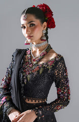 Mbroidered Edition by Maria B Unstitched Chiffon Embroidered 3 Piece Suits - MBDWEF - D1 - Wedding Collection