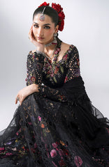 Mbroidered Edition by Maria B Unstitched Chiffon Embroidered 3 Piece Suits - MBDWEF - D1 - Wedding Collection