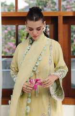 Chikankari By Qalamkar Unstitched Lawn Embroidered 3 Piece Suit - QLMCKL-02- Ayla- Summer Collection