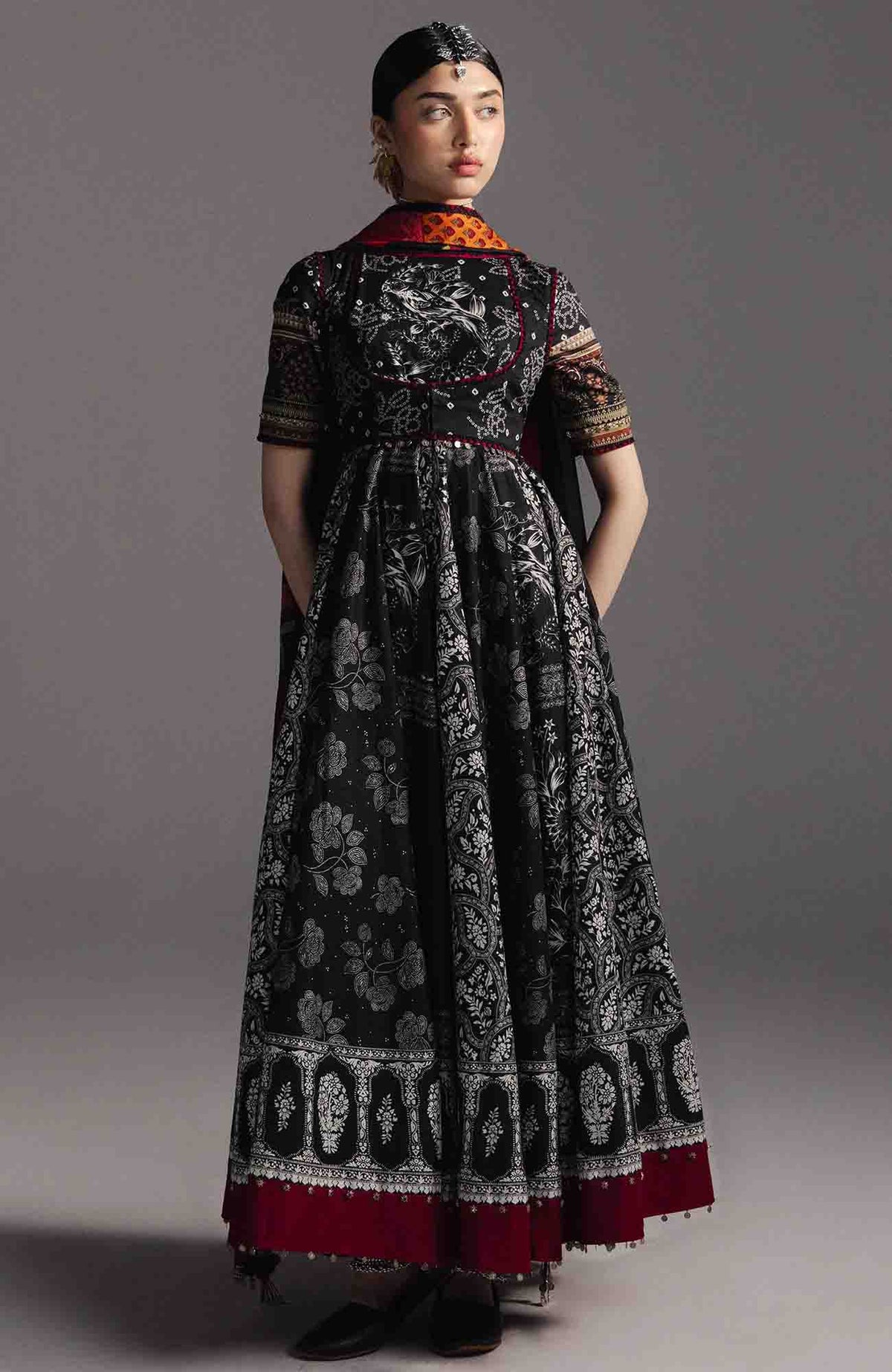 Anarkali by Zara Shahjahan Unstitched Lawn Embroidered 3 Piece Suits - ZSJAKILXL-01- Surrukh Bahar- Summer Collection