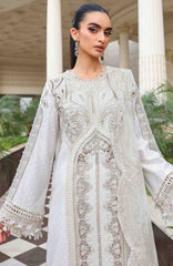Luxury Lawn Eid II By Maria B Unstitched Lawn Embroidered 3 Piece Suit - MBEDIILXL-1- Summer Collection