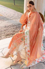 Flow Luxury by Crimson Unstitched Lawn Embroidered 3 Piece Suits -CRMFLXL-2A - Summer Dance -  Summer Collection