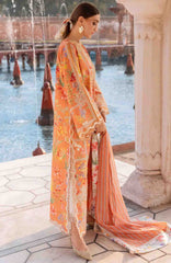 Flow Luxury by Crimson Unstitched Lawn Embroidered 3 Piece Suits -CRMFLXL-2A - Summer Dance -  Summer Collection