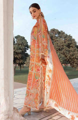 Flow Luxury by Crimson Unstitched Lawn Embroidered 3 Piece Suits -CRMFLXL-2A - Summer Dance -  Summer Collection