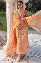 Flow Luxury by Crimson Unstitched Lawn Embroidered 3 Piece Suits -CRMFLXL-2A - Summer Dance -  Summer Collection