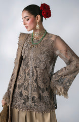 Mbroidered Edition By Maria B Unstitched Chiffon Embroidered 3 Piece Suits - MBDWEF- D2 - Wedding Collection