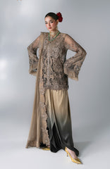 Mbroidered Edition By Maria B Unstitched Chiffon Embroidered 3 Piece Suits - MBDWEF- D2 - Wedding Collection
