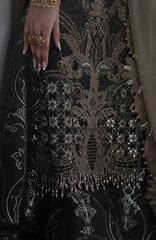 Mbroidered Edition By Maria B Unstitched Chiffon Embroidered 3 Piece Suits - MBDWEF- D2 - Wedding Collection