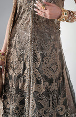 Mbroidered Edition By Maria B Unstitched Chiffon Embroidered 3 Piece Suits - MBDWEF- D2 - Wedding Collection