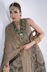 Mbroidered Edition By Maria B Unstitched Chiffon Embroidered 3 Piece Suits - MBDWEF- D2 - Wedding Collection