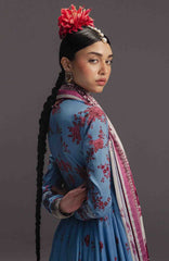 Anarkali by Zara Shahjahan Unstitched Lawn Embroidered 3 Piece Suits - ZSJAKILXL-02- Falak Ara-  Summer Collection