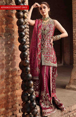 Wedding By Crimson Unstitched Embroidered 3 Piece Suit - CRMJLWDF-02-NAZO- Formal Collection