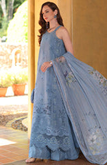 Noor Laserkari By Sadia Asad Unstitched Lawn Embroidered 3 Piece Suit - NSAHSL-3A-Mirelle- Summer Collection
