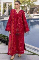 Flow Luxury by Crimson Unstitched Lawn Embroidered 3 Piece Suits -CRMFLXL-3A - Beauty In Bloom -  Summer Collection
