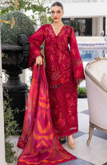 Flow Luxury by Crimson Unstitched Lawn Embroidered 3 Piece Suits -CRMFLXL-3A - Beauty In Bloom -  Summer Collection