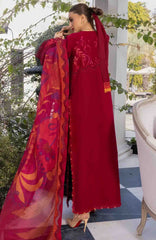 Flow Luxury by Crimson Unstitched Lawn Embroidered 3 Piece Suits -CRMFLXL-3A - Beauty In Bloom -  Summer Collection