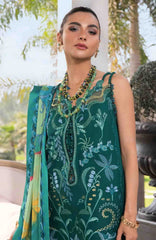Flow Luxury by Crimson Unstitched Lawn Embroidered 3 Piece Suits -CRMFLXL-3B - Beauty In Bloom -  Summer Collection